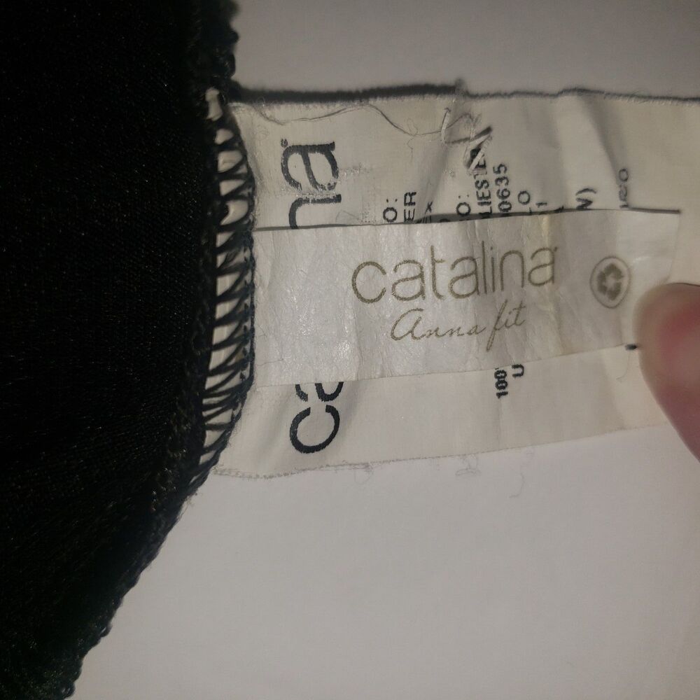 CATALINA Black Swim Tank Top Womens Plus Size 2X (18W -20W) - Picture 5 of 8
